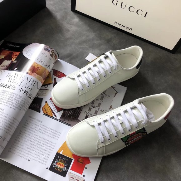 NEWGucci leather casual shoes for women main image 5
